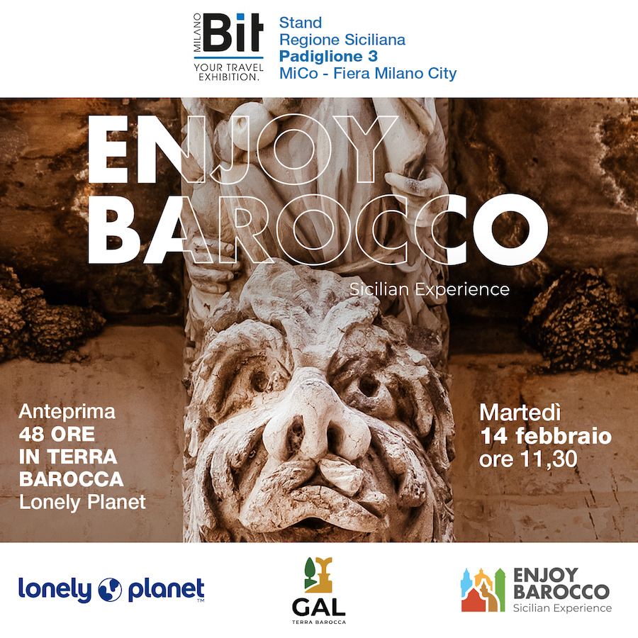 Tourism: the DMO “EnJOY BAROCCO” in preview at the Bit in Milan presents the video made by “Lonely Planet.”