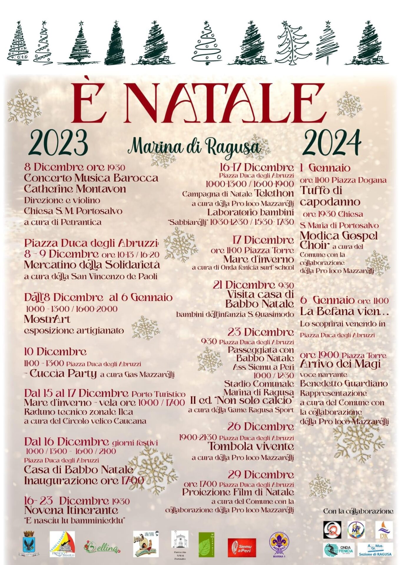 Navidad en Marina di Ragusa en nombre de la cultura, las tradiciones y la convivencia